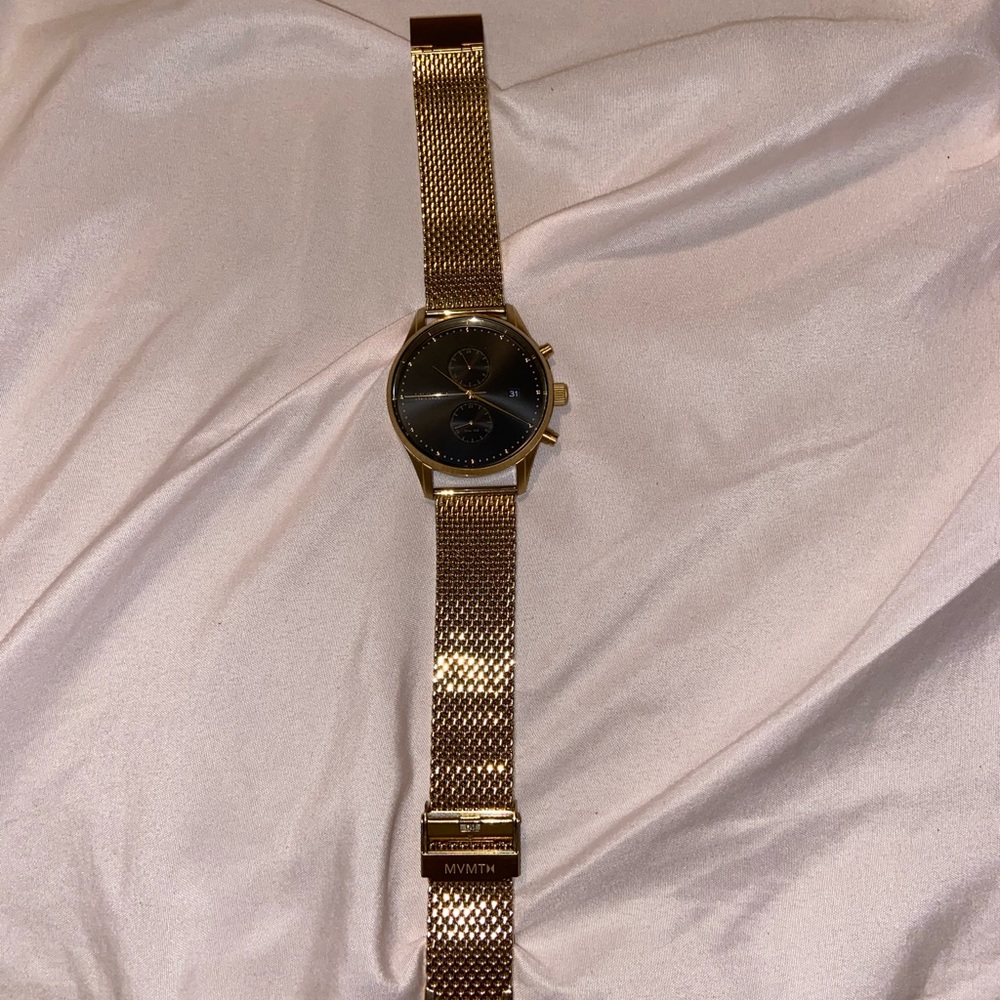 bloomingdales gold men watch
